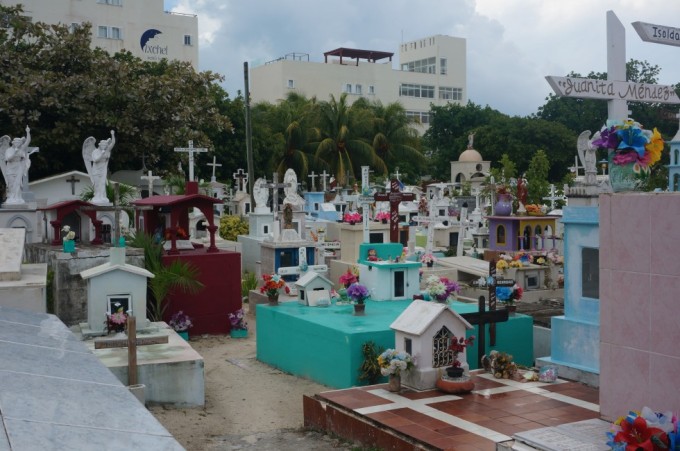Smukt og meget personligt gravsted på Isla Mujeres