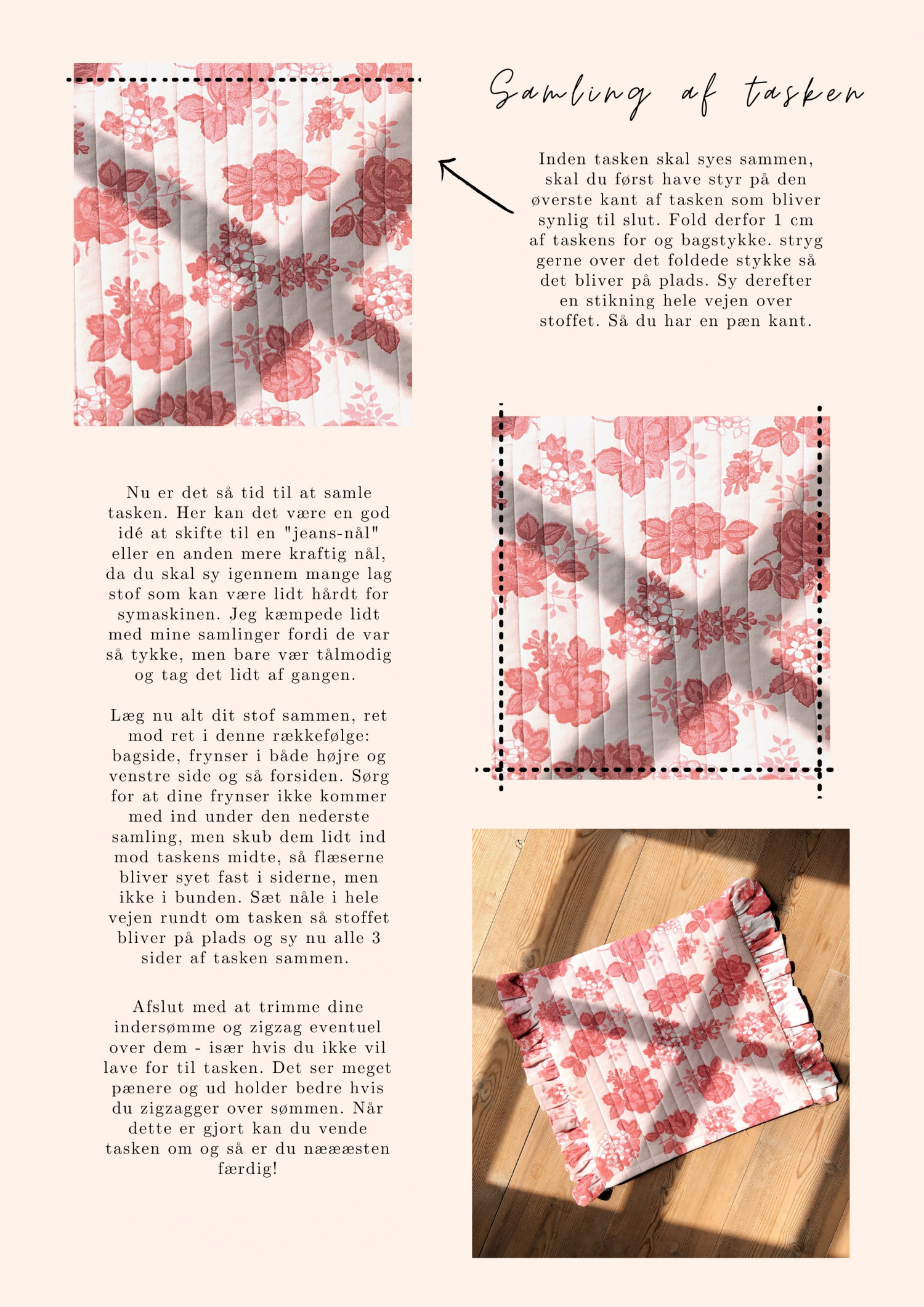 DIY Quiltet flæsetaske – opskrift | Johanne Kohlmetz
