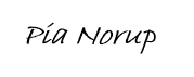 Pia Norup signatur