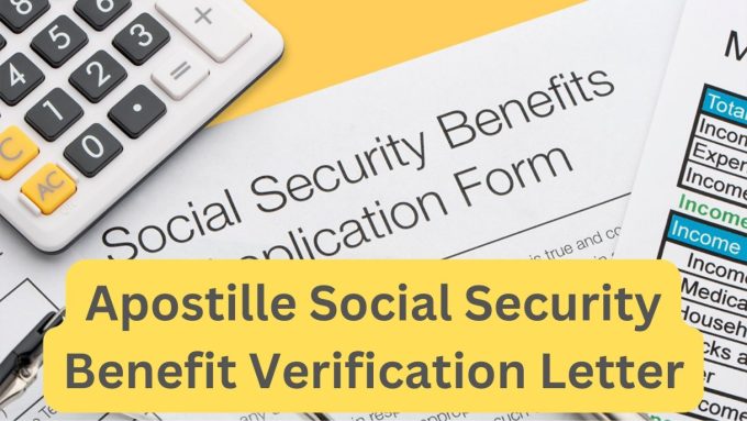 Apostille Social Security Benefit Verification Letter