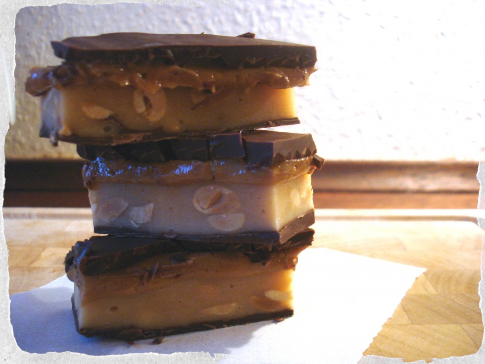 Snickers bars homemade