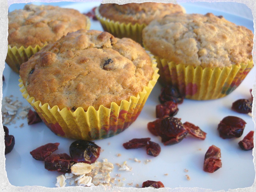 Oatmeal cranberry muffins