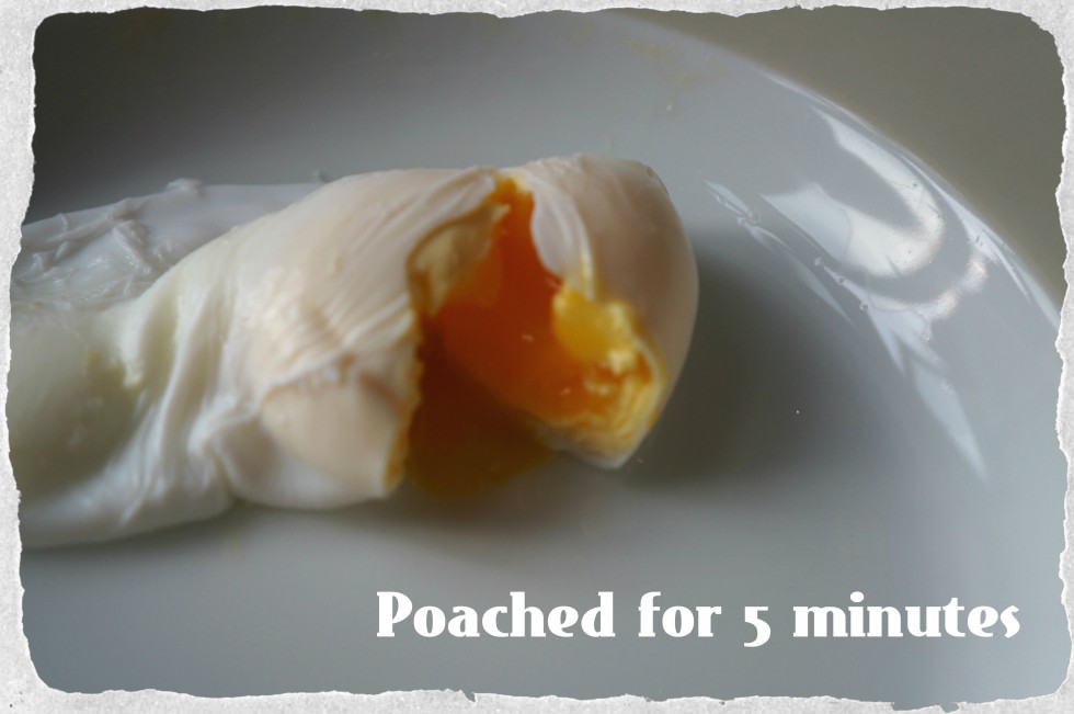 5 and a half minute poached egg