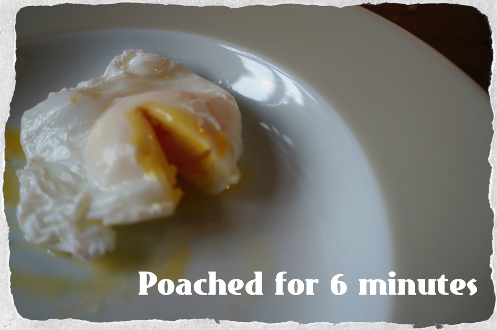 6 minute poached egg