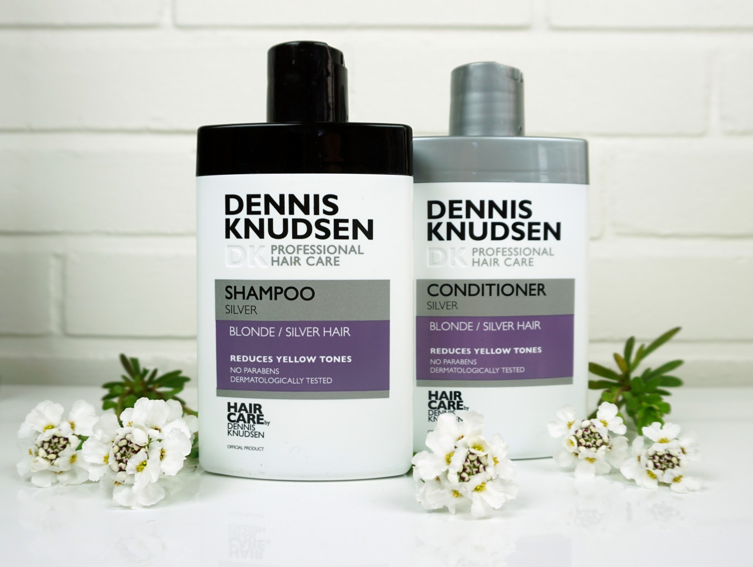 Dennis Knudsen Silver Shampoo & Conditioner // Budgeventlig effektiv Hår | Rikkes Makeup Blog