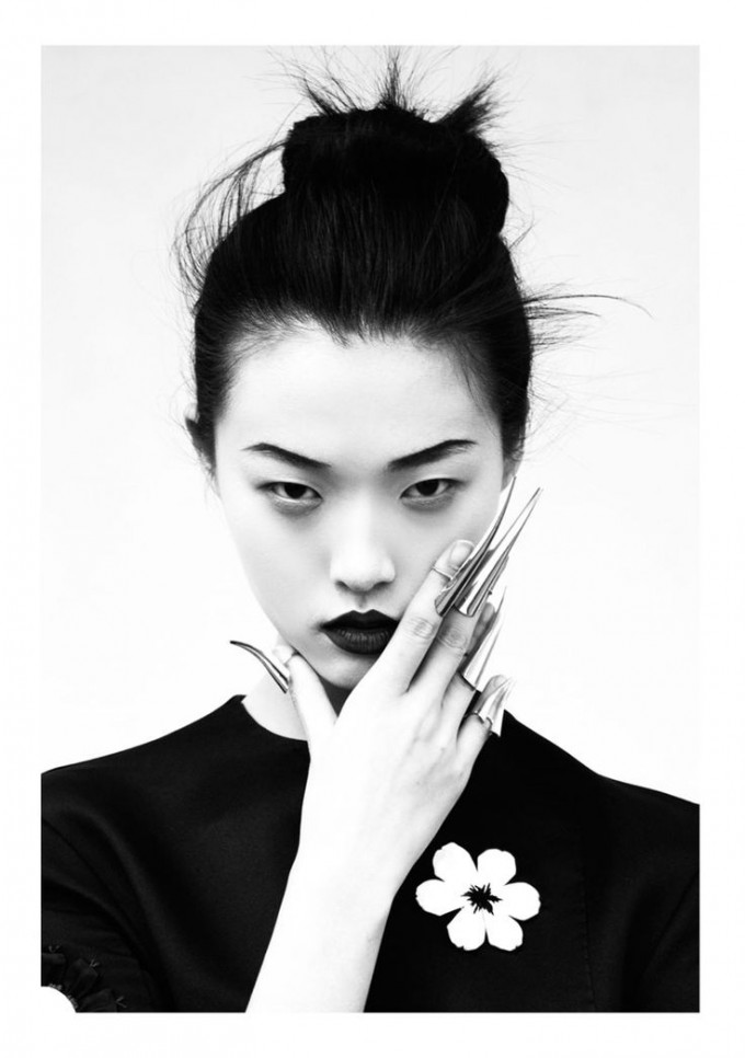 Tian Yi is Geisha Glam for Elle Vietnam's May 2013 Cover Shoot