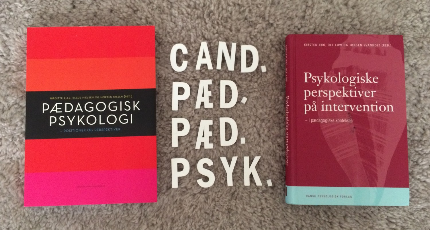 Cand.pæd. i pædagogisk psykologi.
