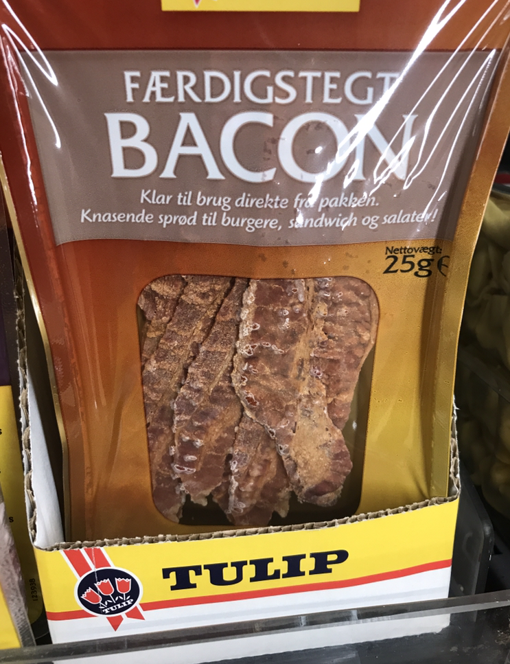 Mærkelige produkter, bacon