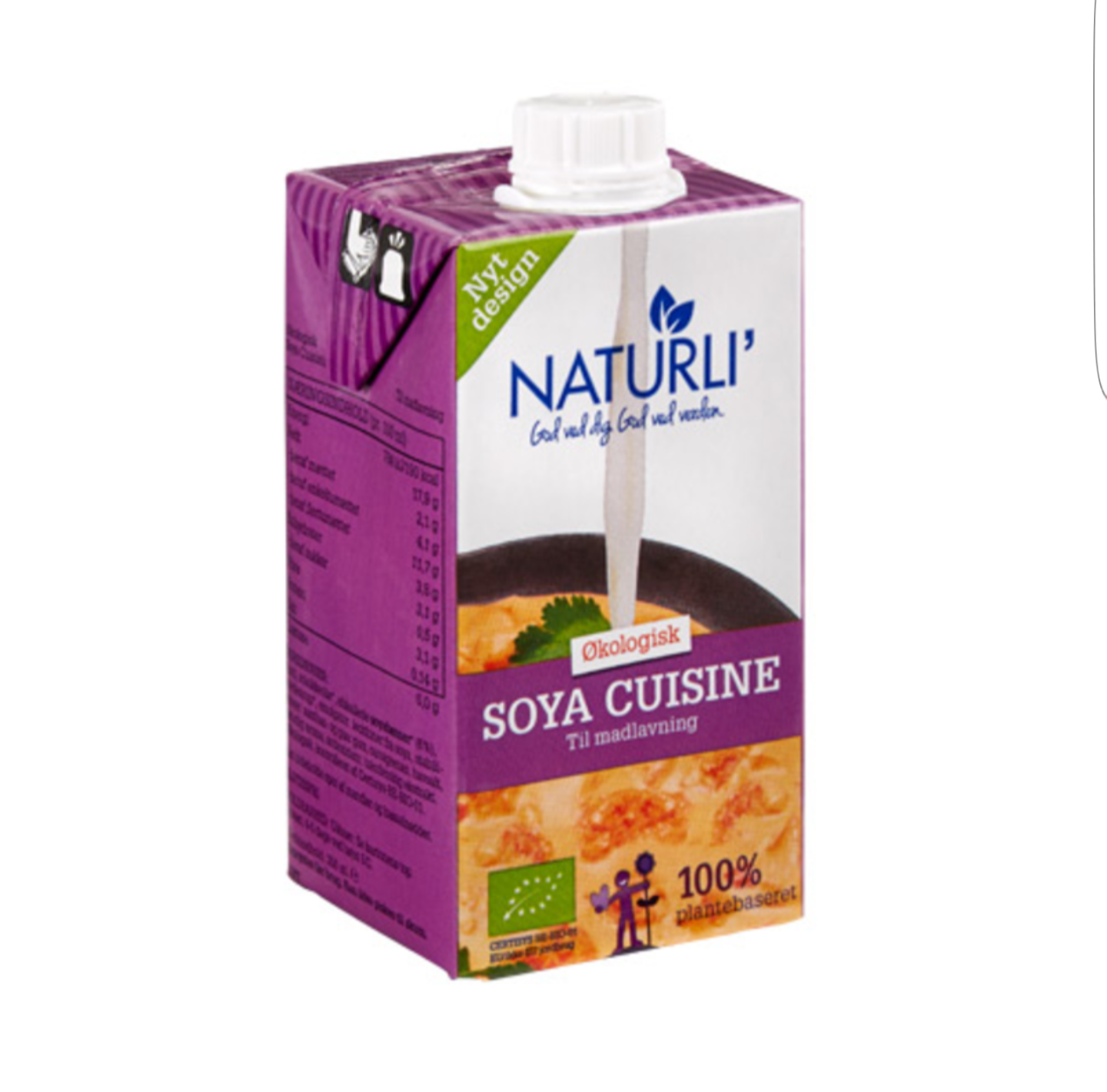 Soya cuisie ligner og smager madlavningsfløde, og den bruges på samme måde.