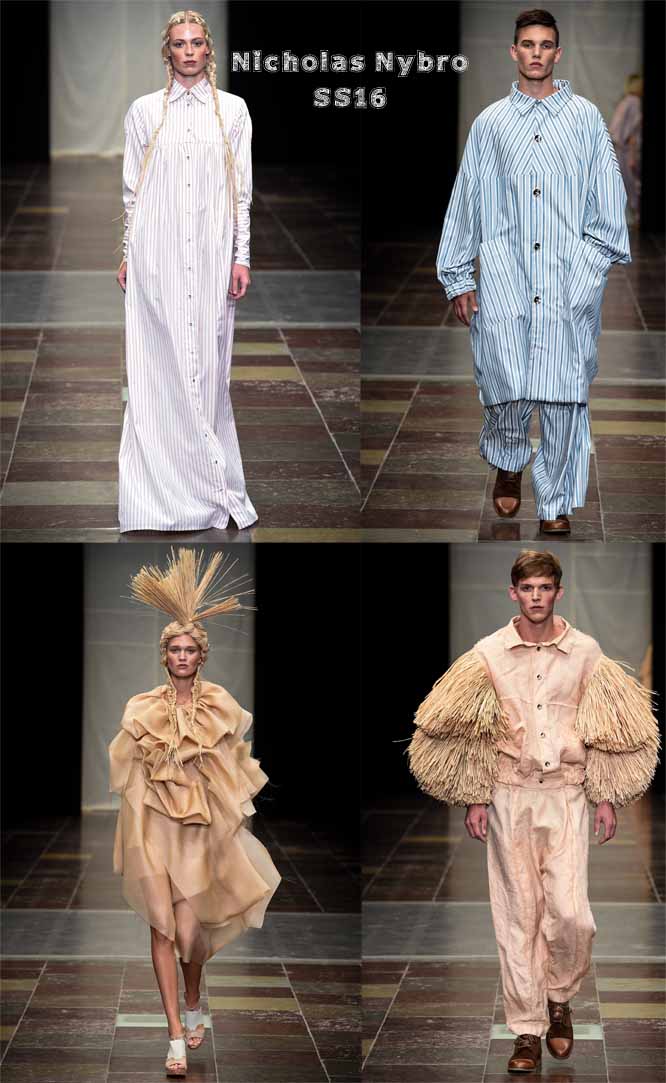 Nicholas Nybro's SS16 Collection shown at the Cityhall in Copenhagen during the fashionweek.