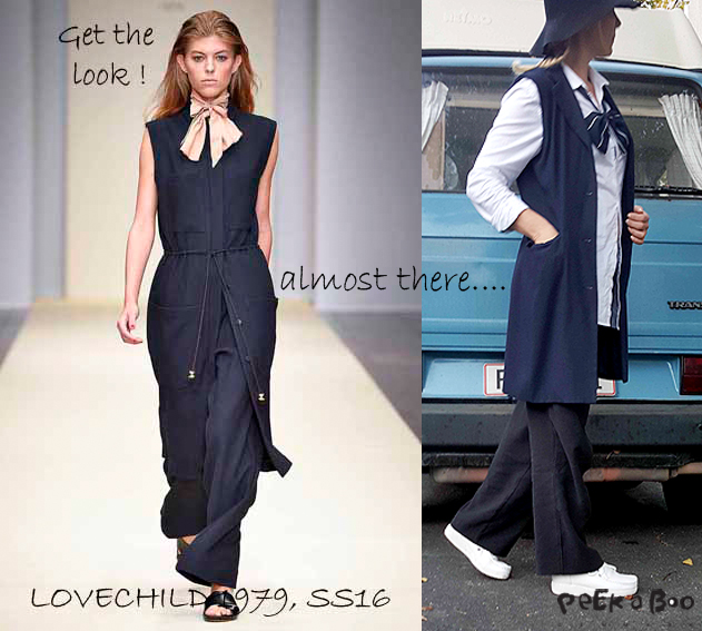 Get the look...re-design your vintage blazer to a new long waistcoat.