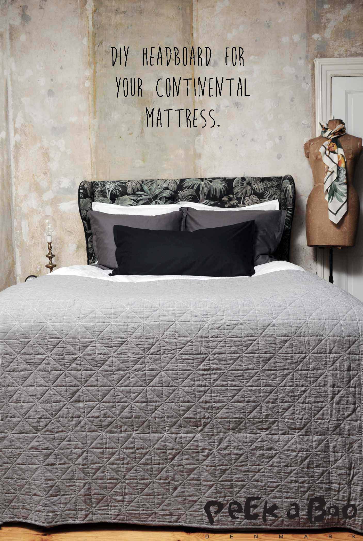 DIY Headboard to frame your mattress. Make your bed like on the finest hotels.