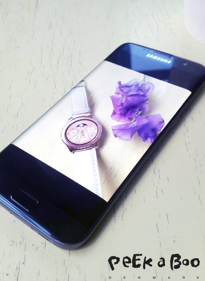 Samsung Galaxy S7 edge med et billed