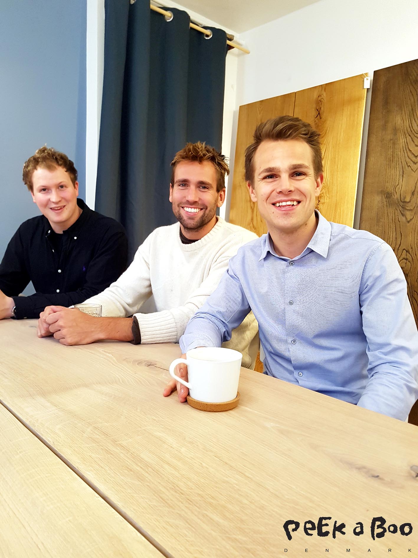 from your left Lasse Salmonsen, Kristian Gutte and Alexander Ploug from the danish interior brand Ent Copenhagen.