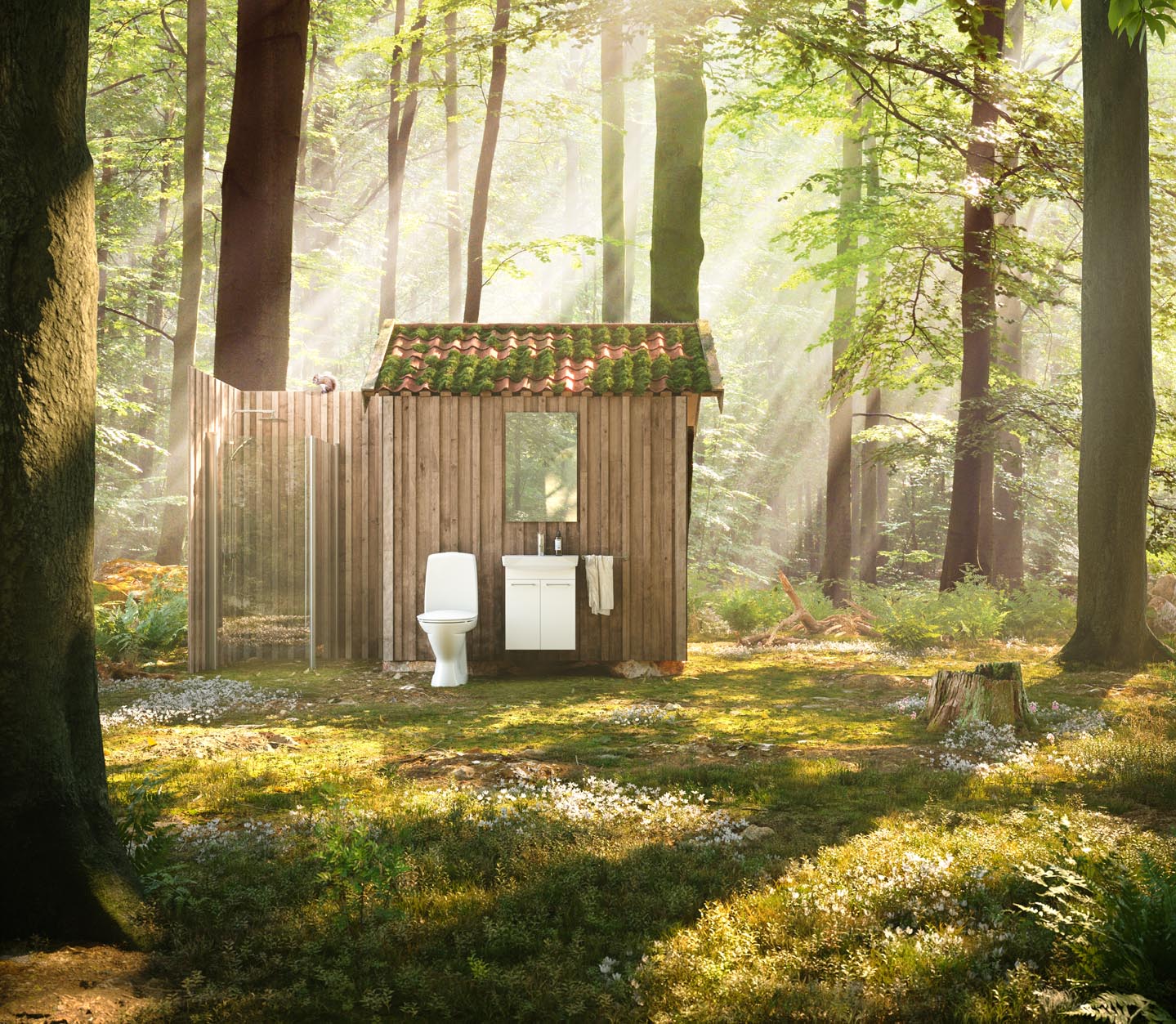Ifö are focusing on the environment when they design their toilets, so the water consumption is kept to a minimum.