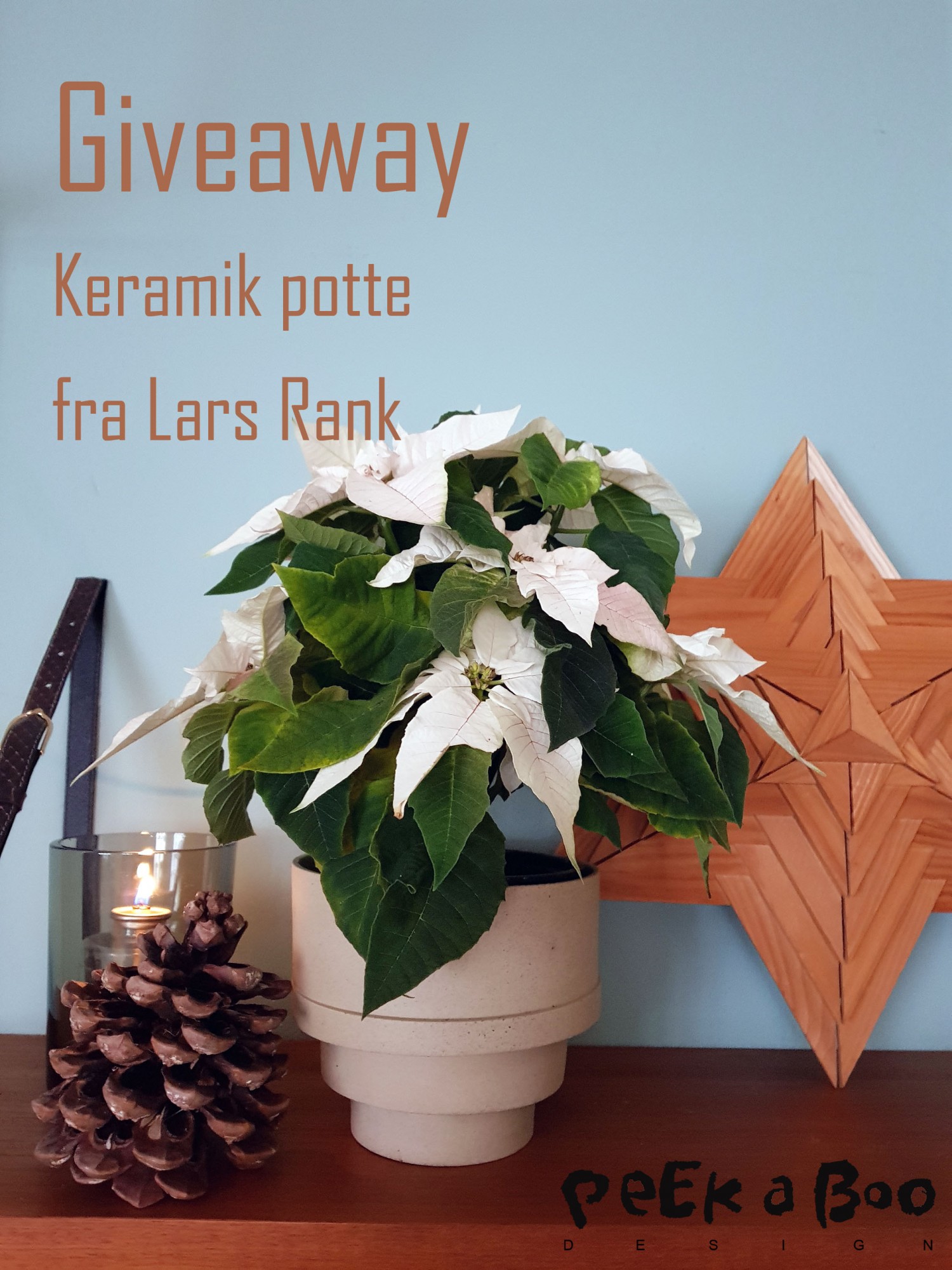 Ceramic Giveaway. You can become the lucky winner of this pretty pot from danish ceramist Lars Rank
