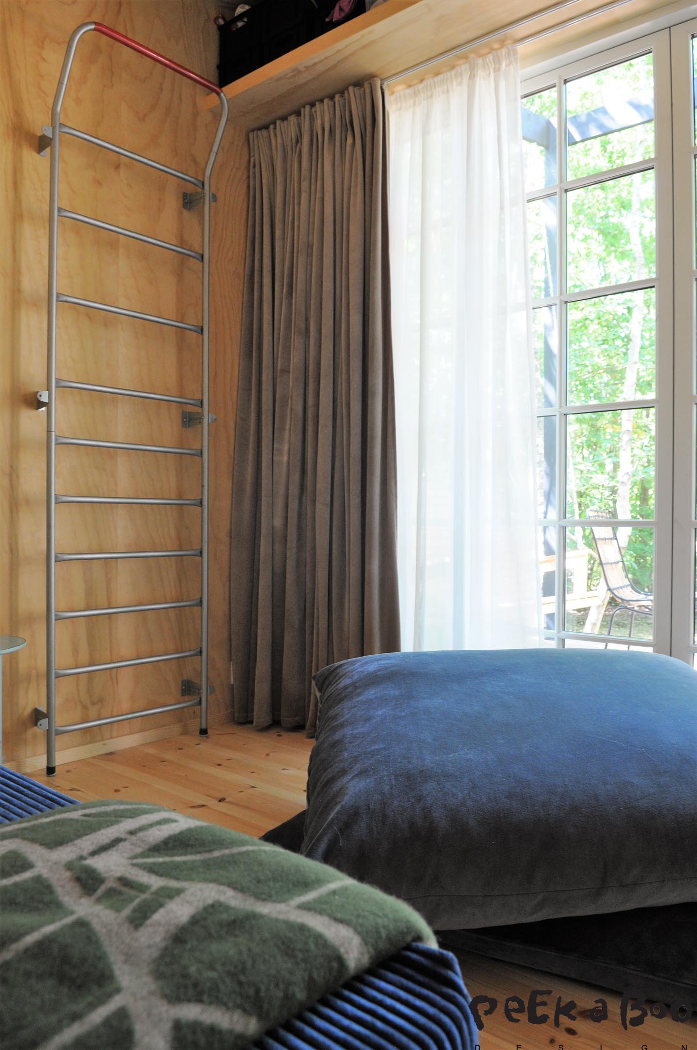 get the hotel look by adding two layer curtains