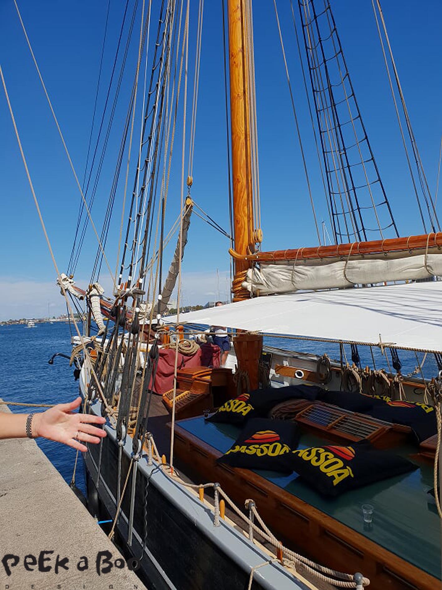 The boat was built in 1900 and fantastic venue for this event. Sailing and drinks on a hot summer day is really the best combination. 