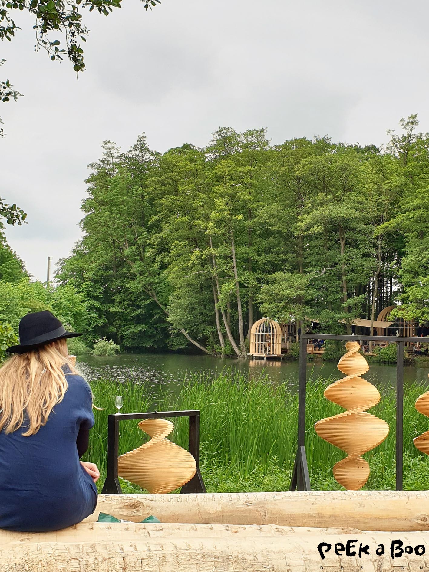 The art installations in the nature around Egeskov Castle at Heartland Festival.