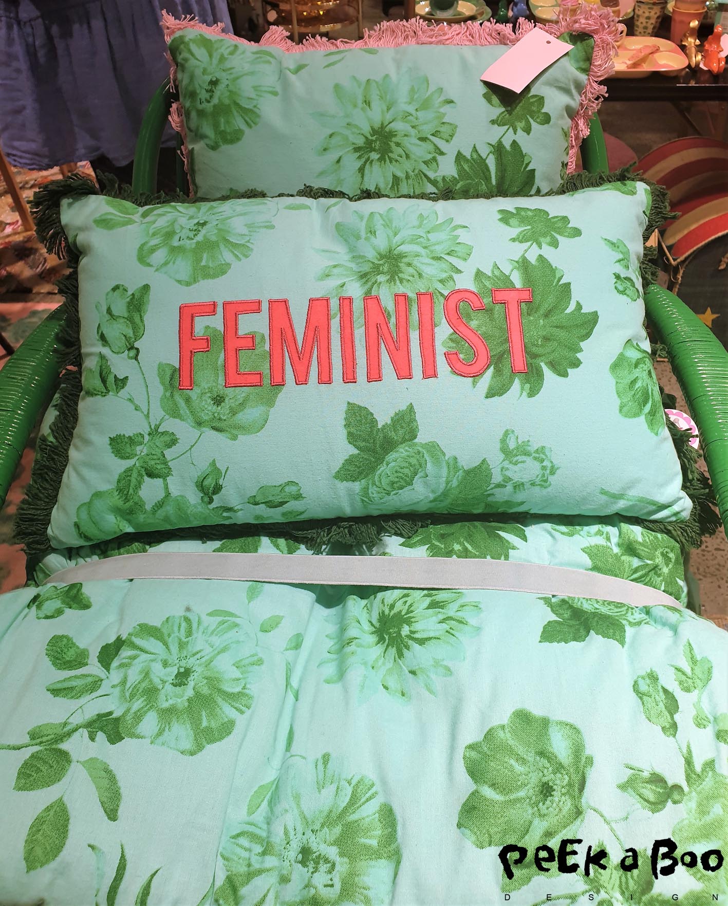 The feminist pillow from danish Rice.