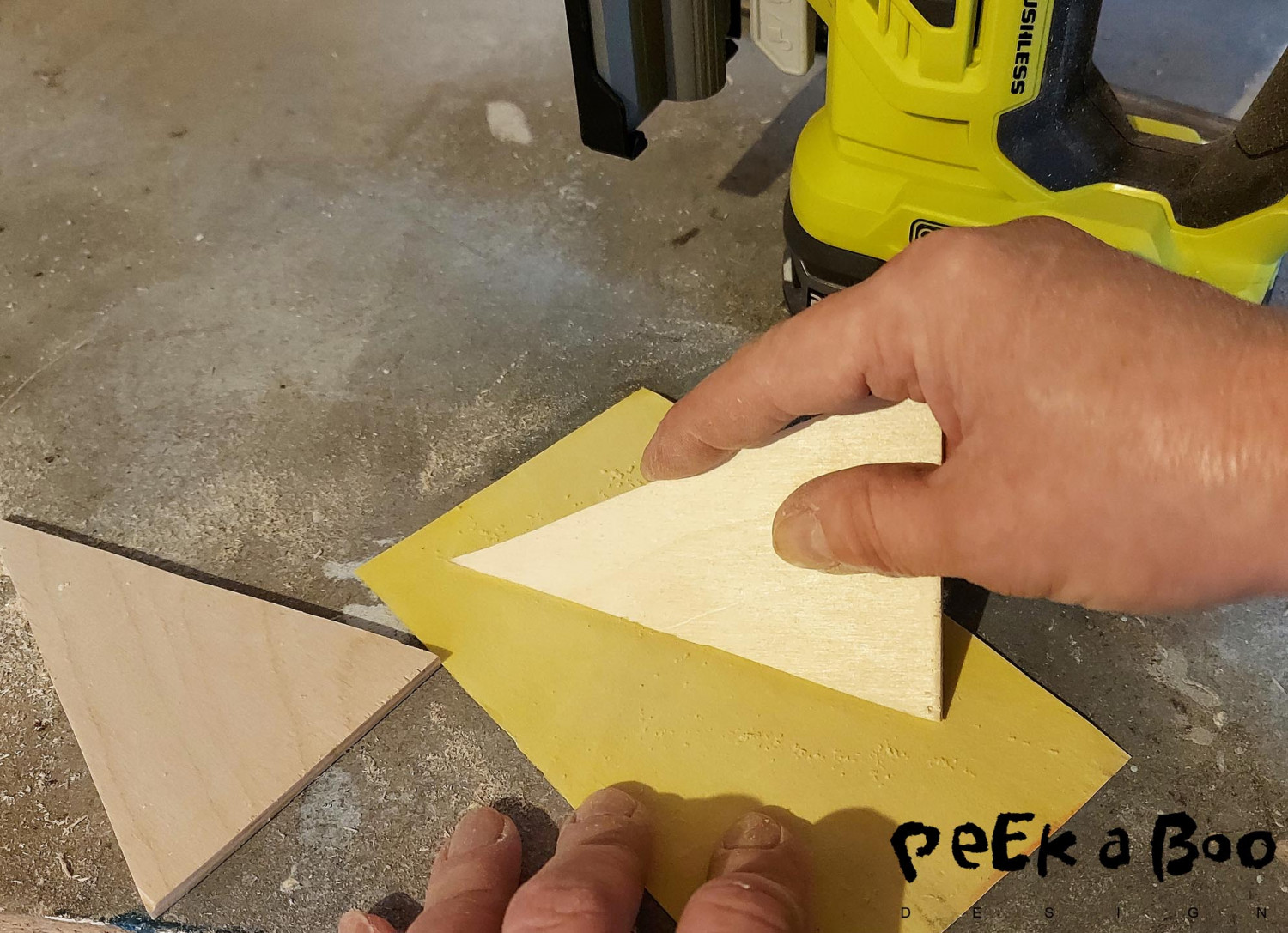 make the edges smooth with sandpaper.
