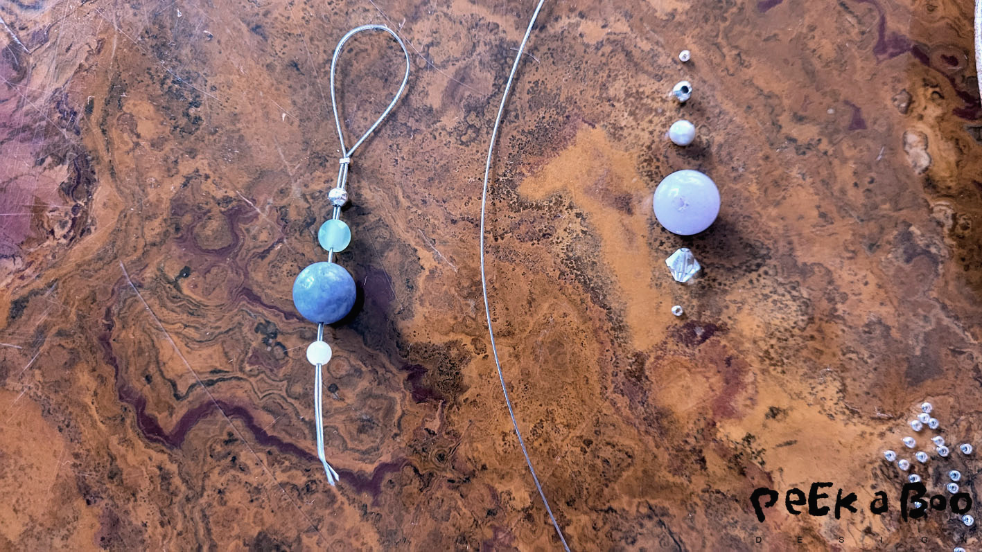 Choose which pearls you will like for the stitch marker.