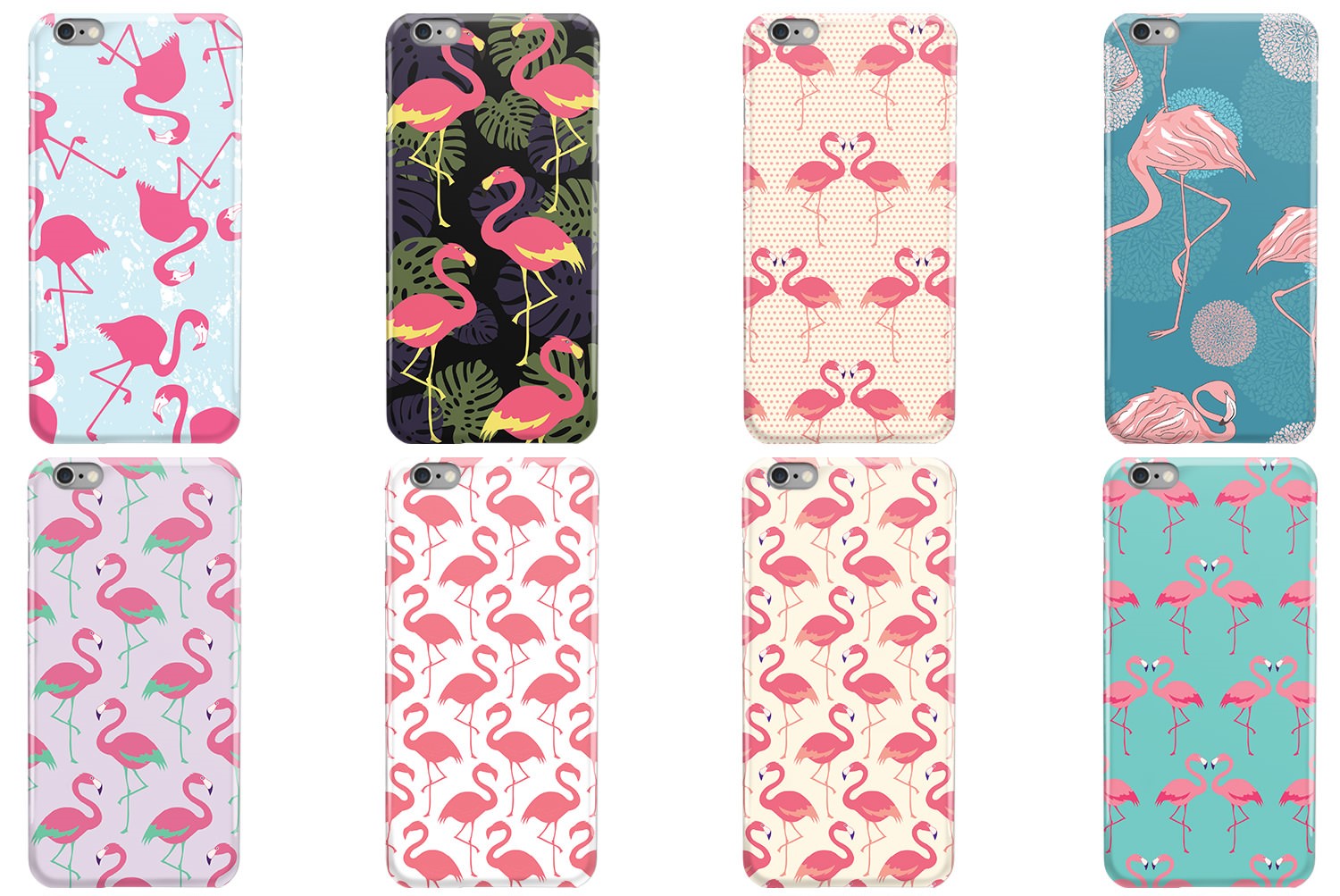 Iphone cover med flamingo