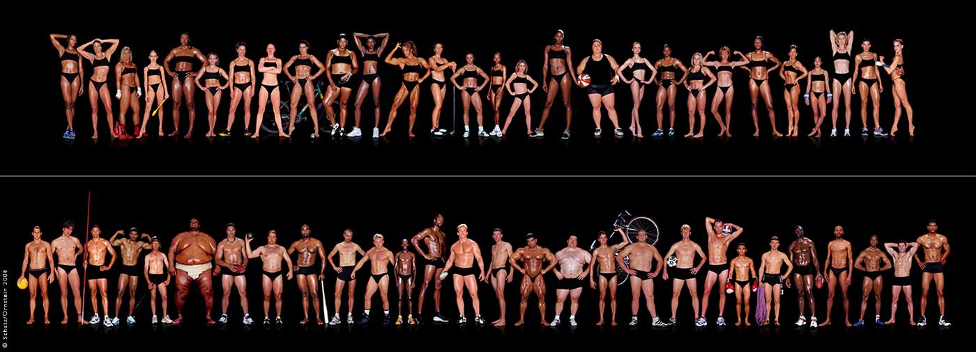 Top trænede olympiske atleter. En hyldest til forskellige kropstyper og det de kan bruges til. foto: Howard Schatz