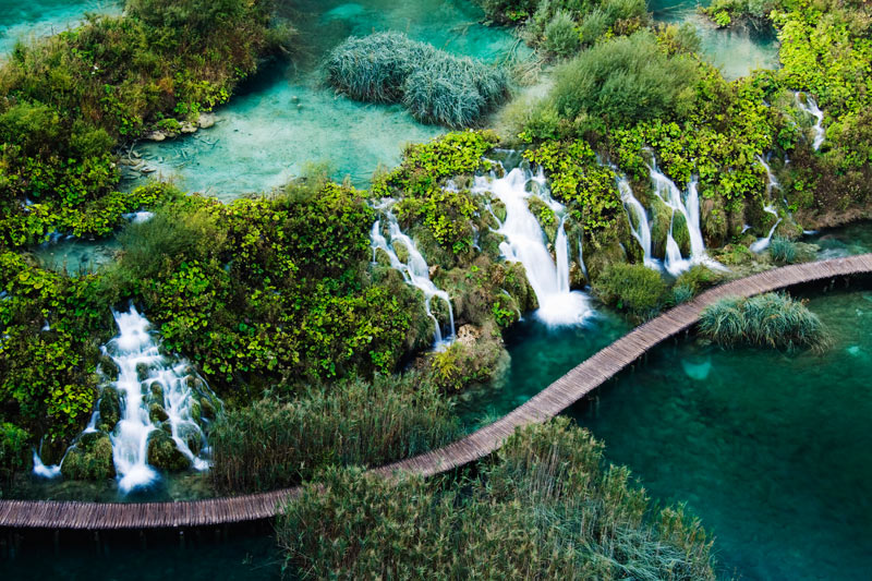 Lower Falls, Plitvice Lakes national park, Croatia.