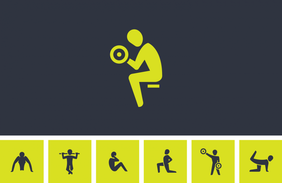 set-fitness-exercise-icons-vector-design