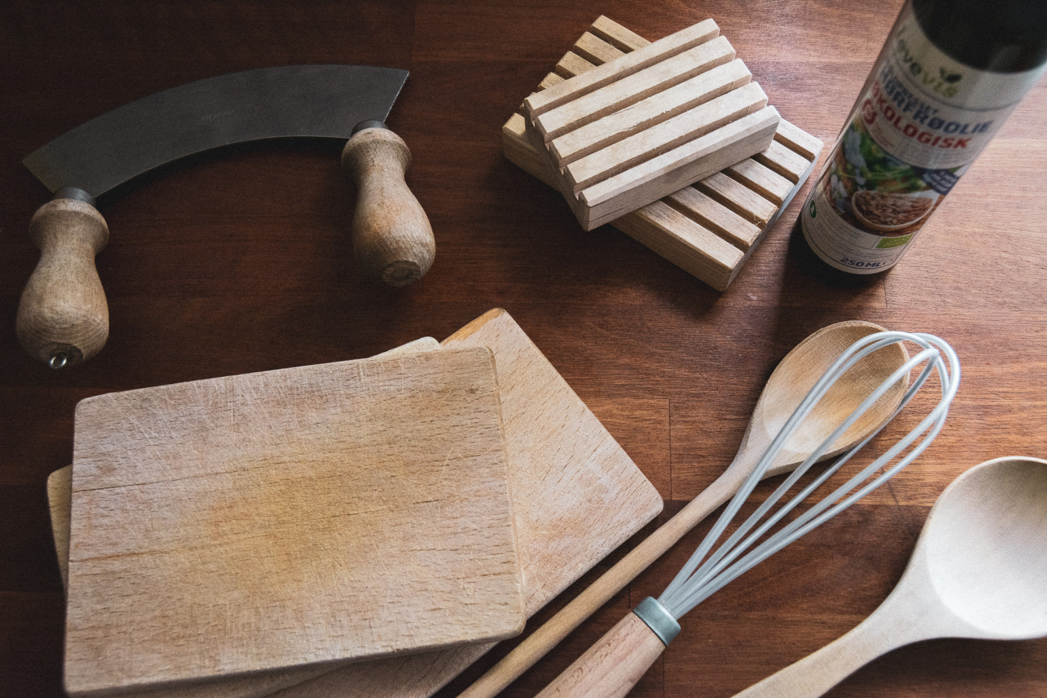 wooden kitchen tools, træredskaber