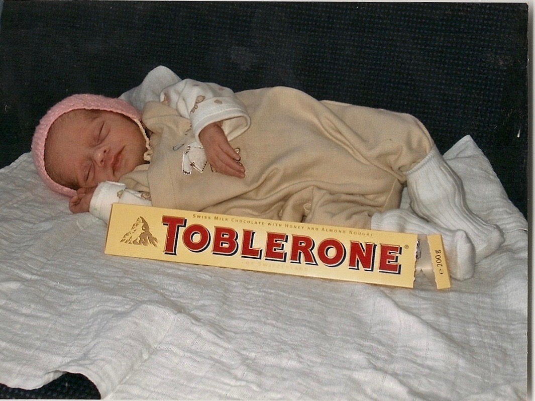 Marikkas 1. Toblerone billede. (1 uge gammel) 