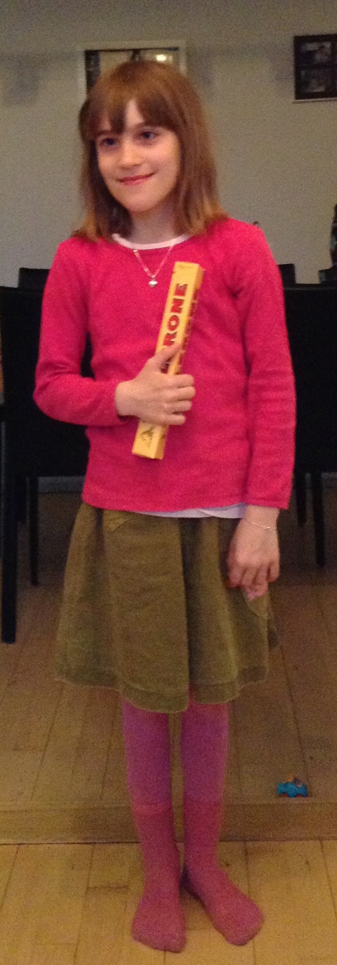 Marikkas 10. Toblerone billede. (9 år)