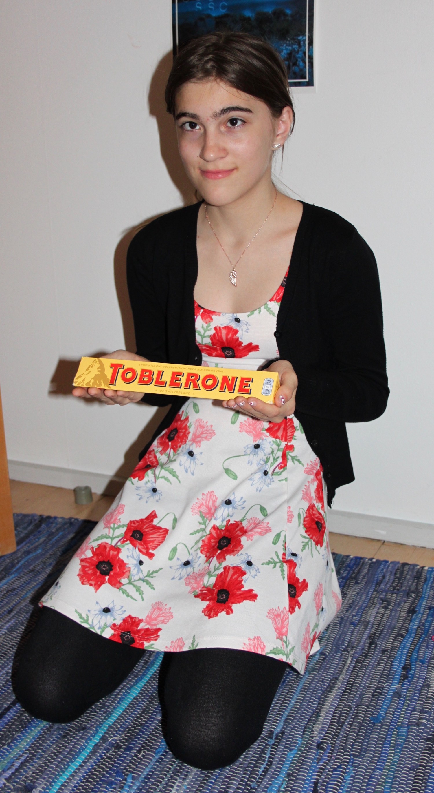 Marikkas 14. Toblerone billede. (13 år)