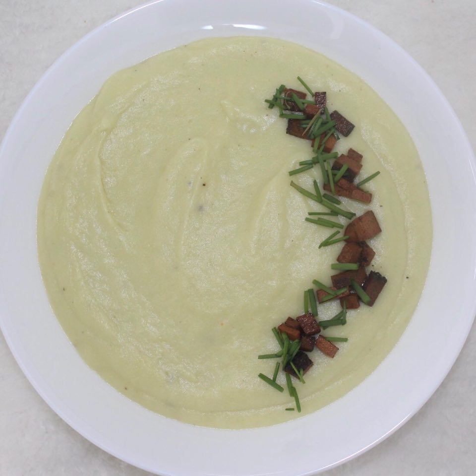 strop Elendighed sum Mild & cremet kartoffel porre suppe: (vegansk) | veganerdroemme