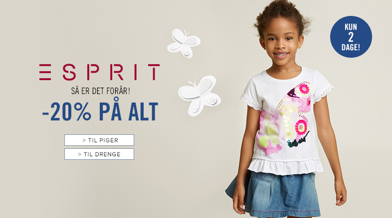 Rabat på Esprit – Spar 20% | Børn | pforpernille