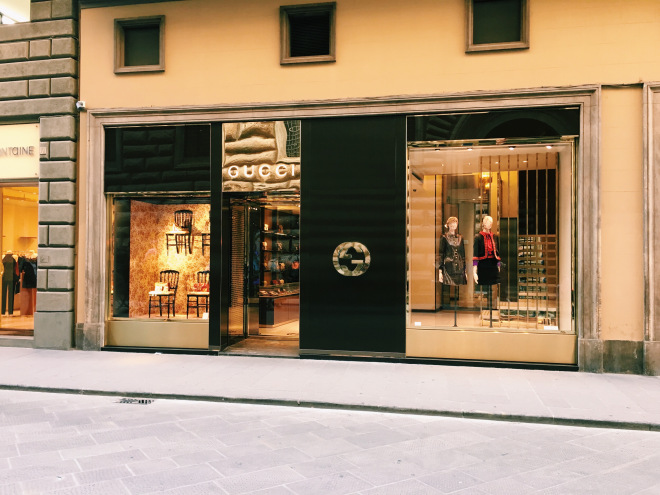 Gucci store in Florence