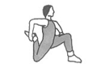 Knælende lårstræk Quad stretch on knee Marina Aagaard fitness blog