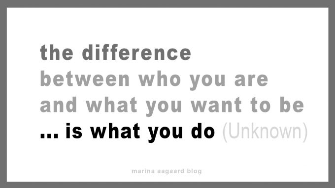 Gør forskel The difference Marina Aagaard blog