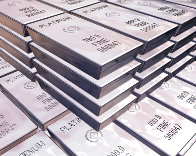 stacks of pure platinum bars on piles of bullion Gold Price Now