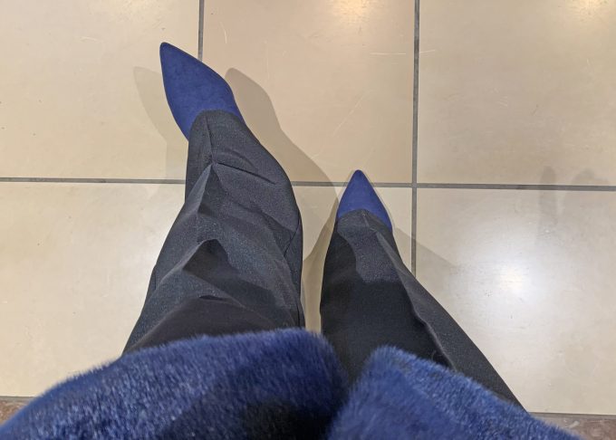 Blå ruskindssko og støvletter Blue suede shoes Marina Aagaard blog livsstil skoB