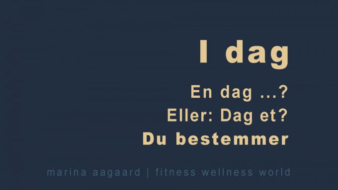 I dag En dag Dag et Marina Aagaard blog motivation