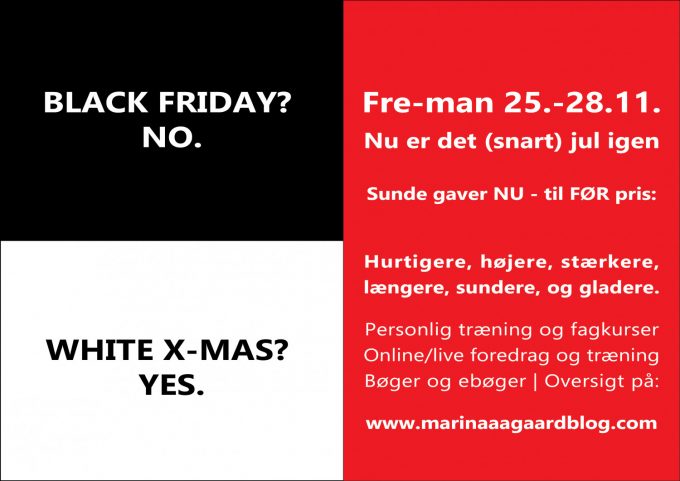 White X-mas Black Friday Marina Aagaard Sundhed