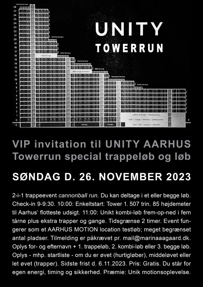 UNITY Towerrun Aarhus November 2023 Trappeløb Løb Marina Aagaard blog 