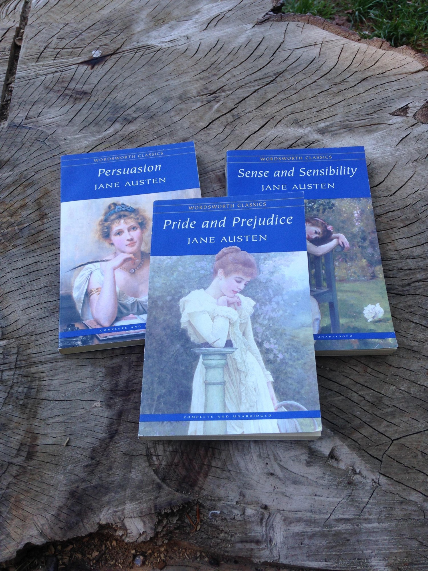Tre af mine yndlingsværker af Jane Austen.