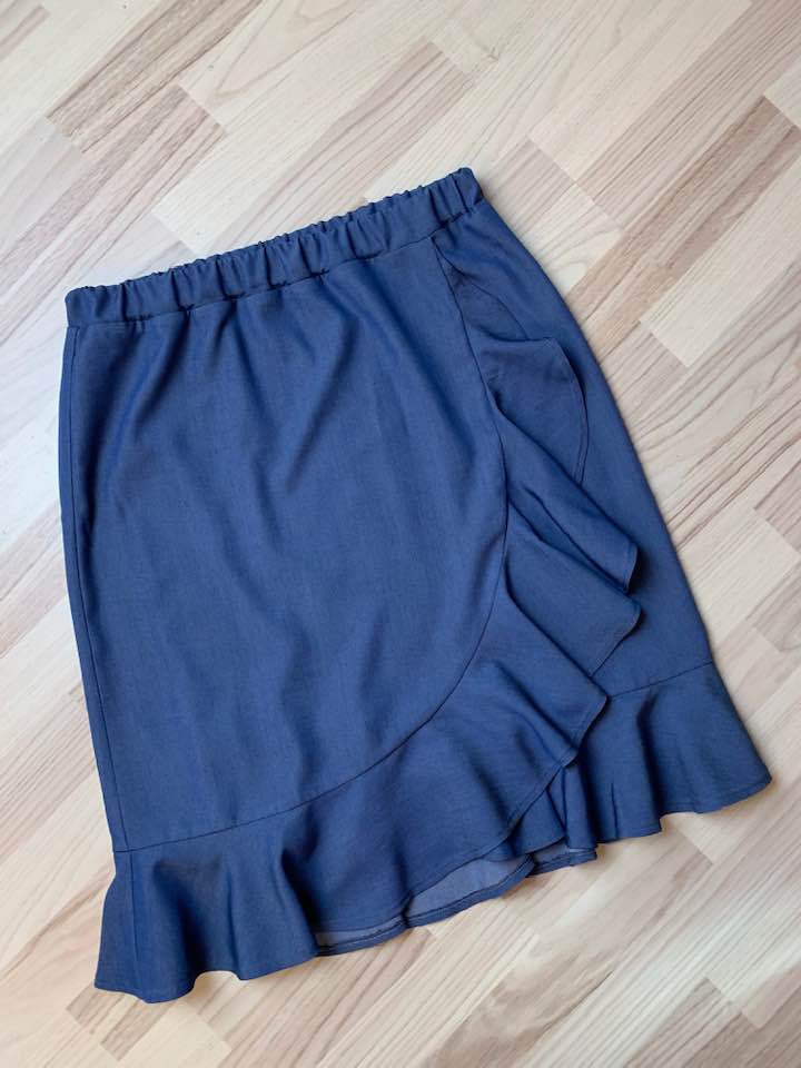 Slå om-nederdel med elastik, mønster fra Stof og stil – Sygal.dk