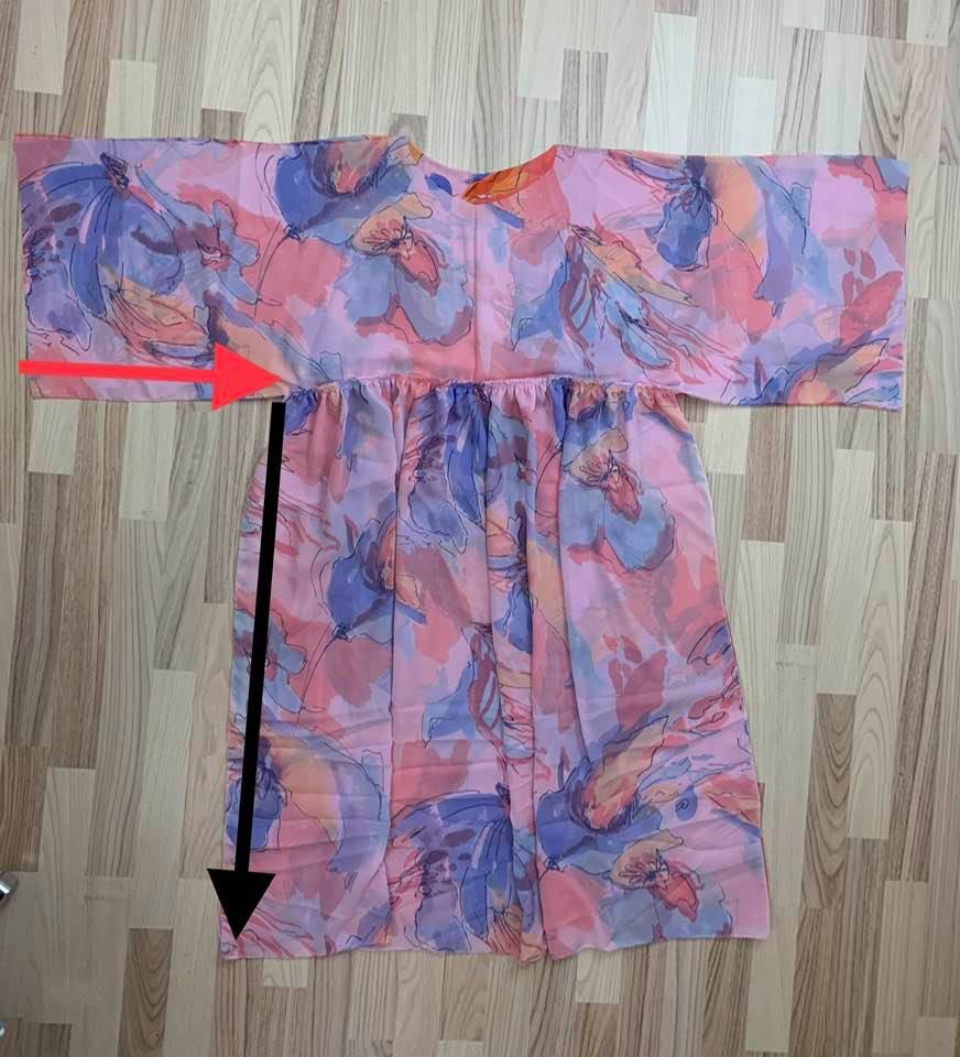 Japansk inspireret kimono kjole. Diy – Sygal.dk