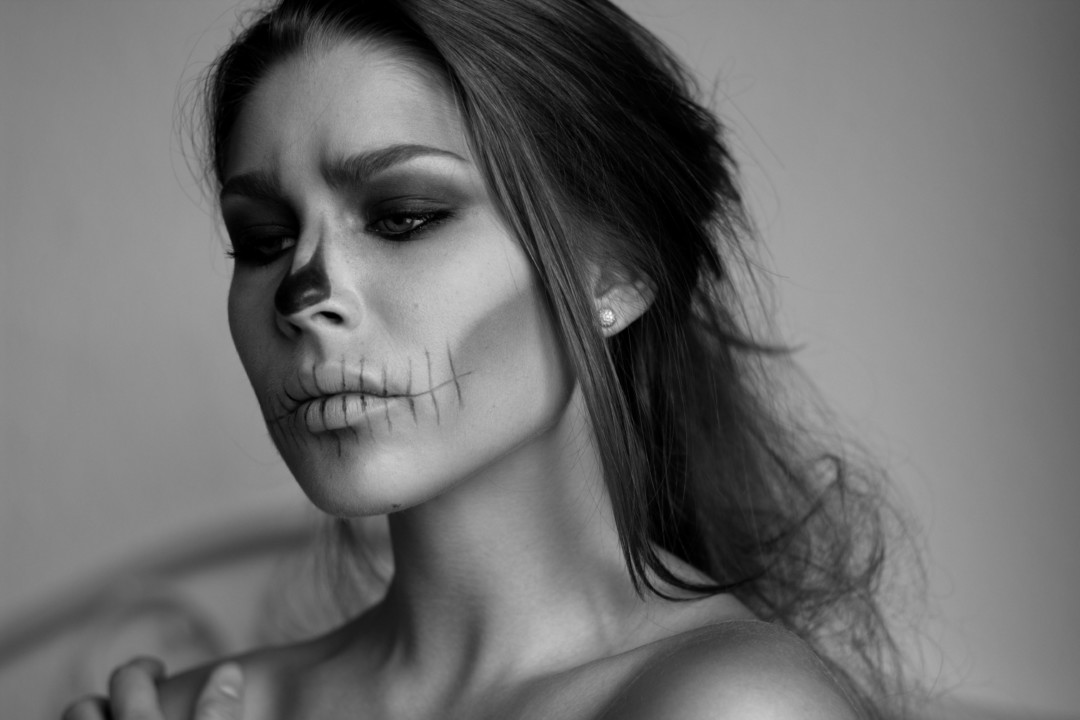 halloween makeup, skull, halloween, kranium