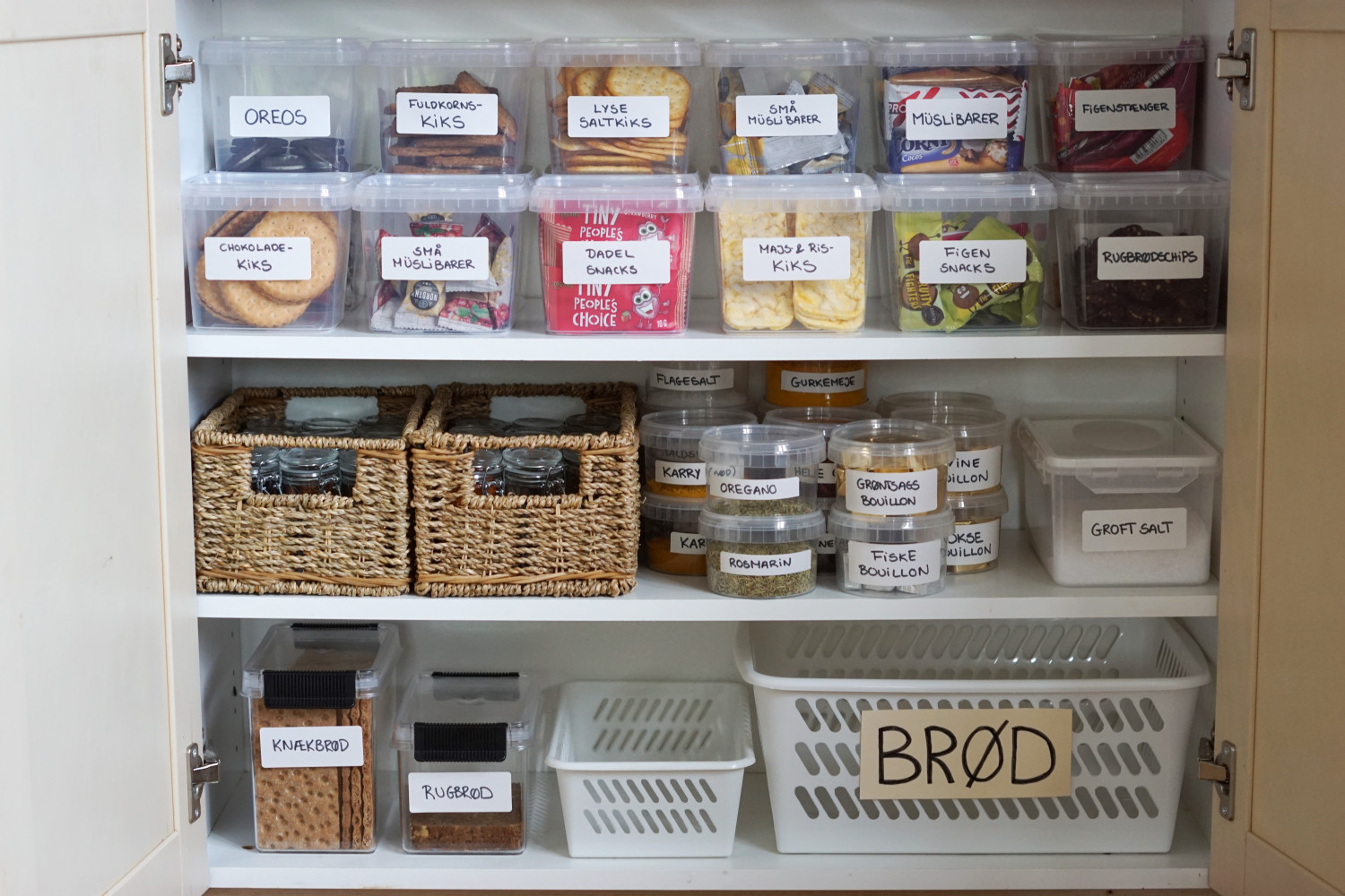 Organisering: snacks, kiks/brød og krydderier | Indretning | Forstadsmor