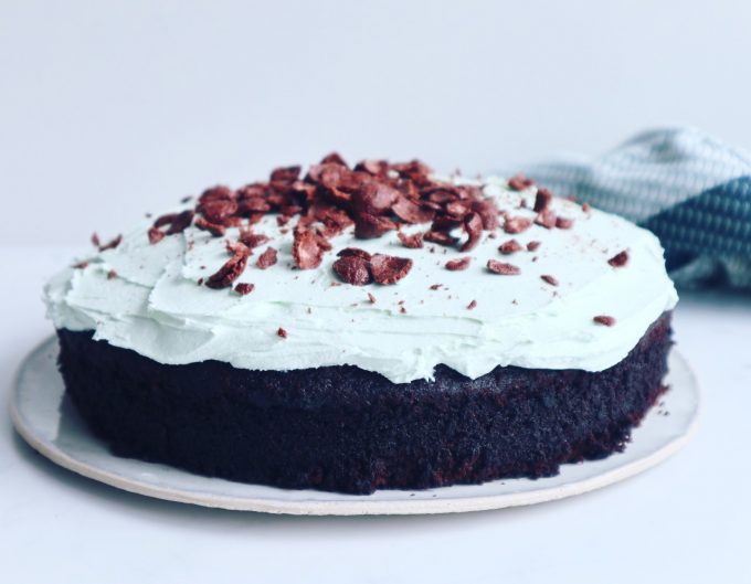 Chokoladekage m. myntefrosting & coco pops. | Dessert | foodfashion1